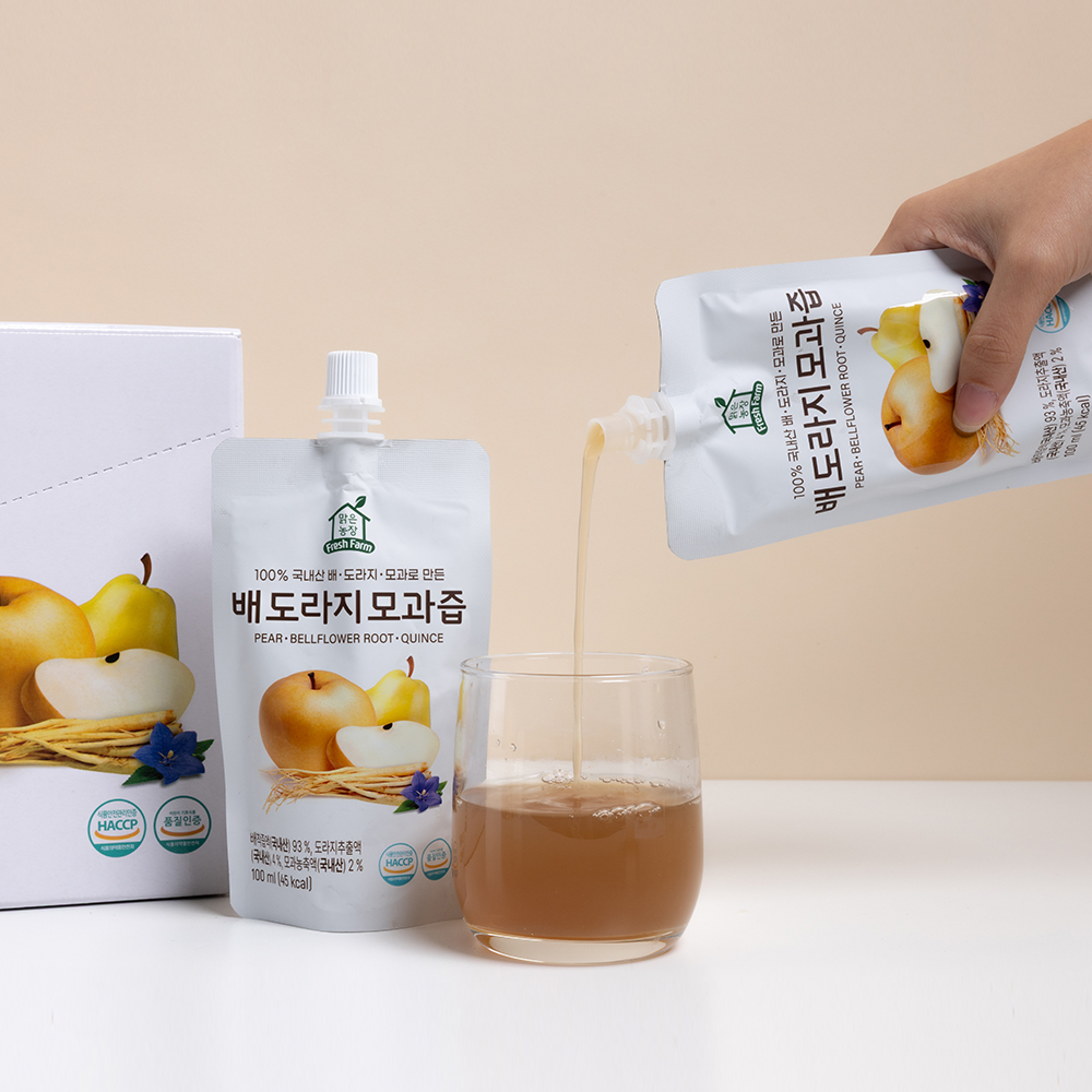 [맑은농장] 국내산 과일주스 무설탕 무첨가 배도라지모과즙(옵션선택)