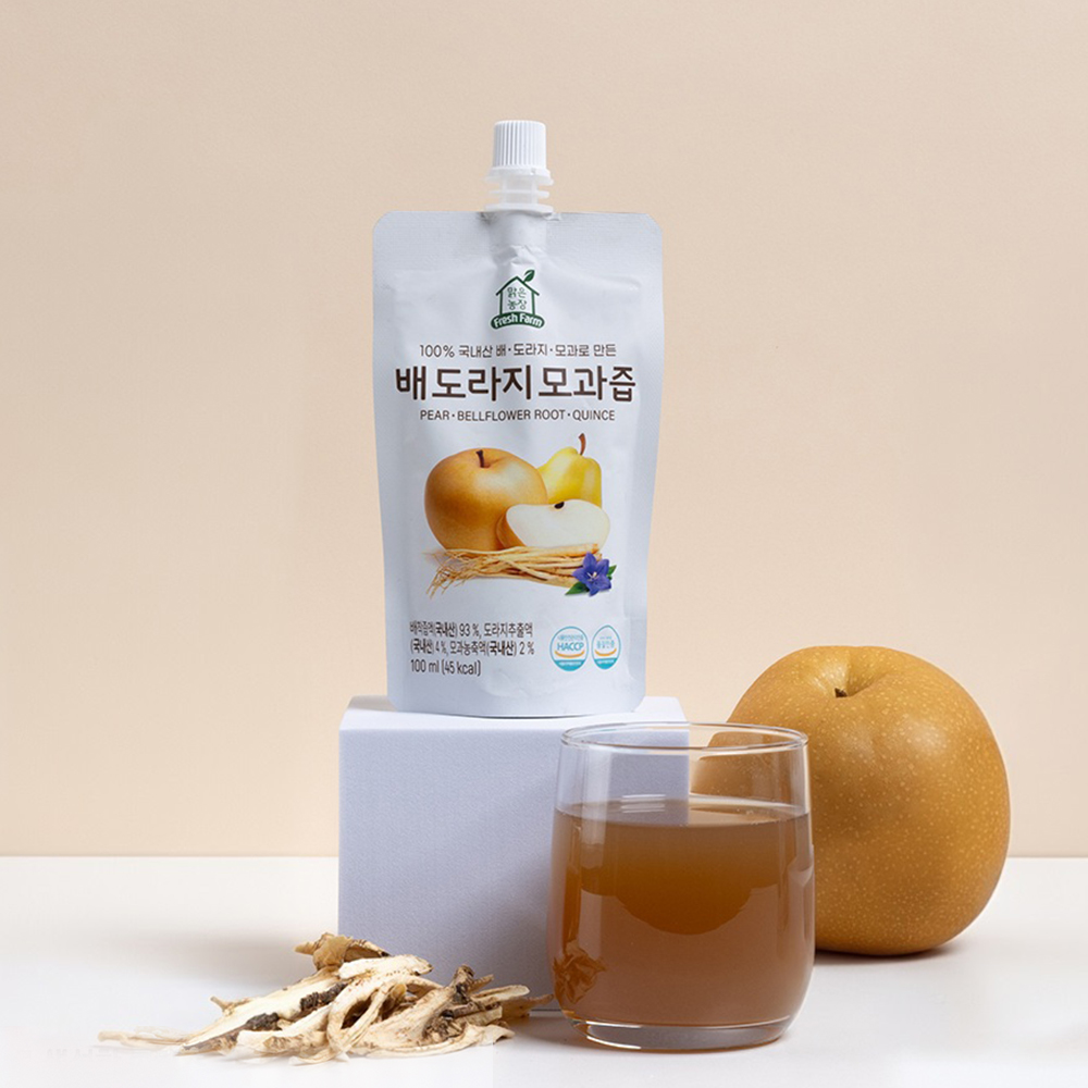 [맑은농장] 국내산 과일주스 무설탕 무첨가 배도라지모과즙(옵션선택)