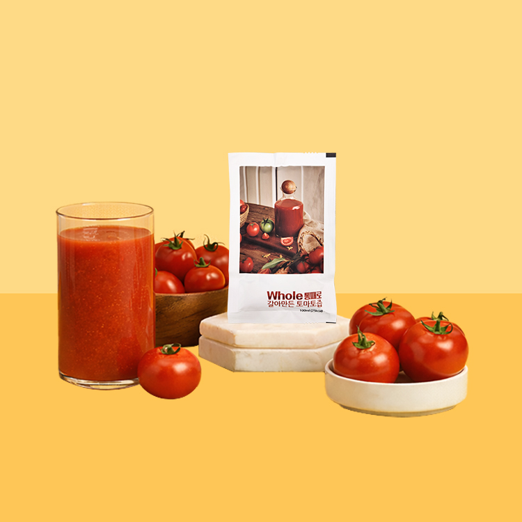 통째로 갈아만든 토마토즙 100ml 30포(일반파우치)
