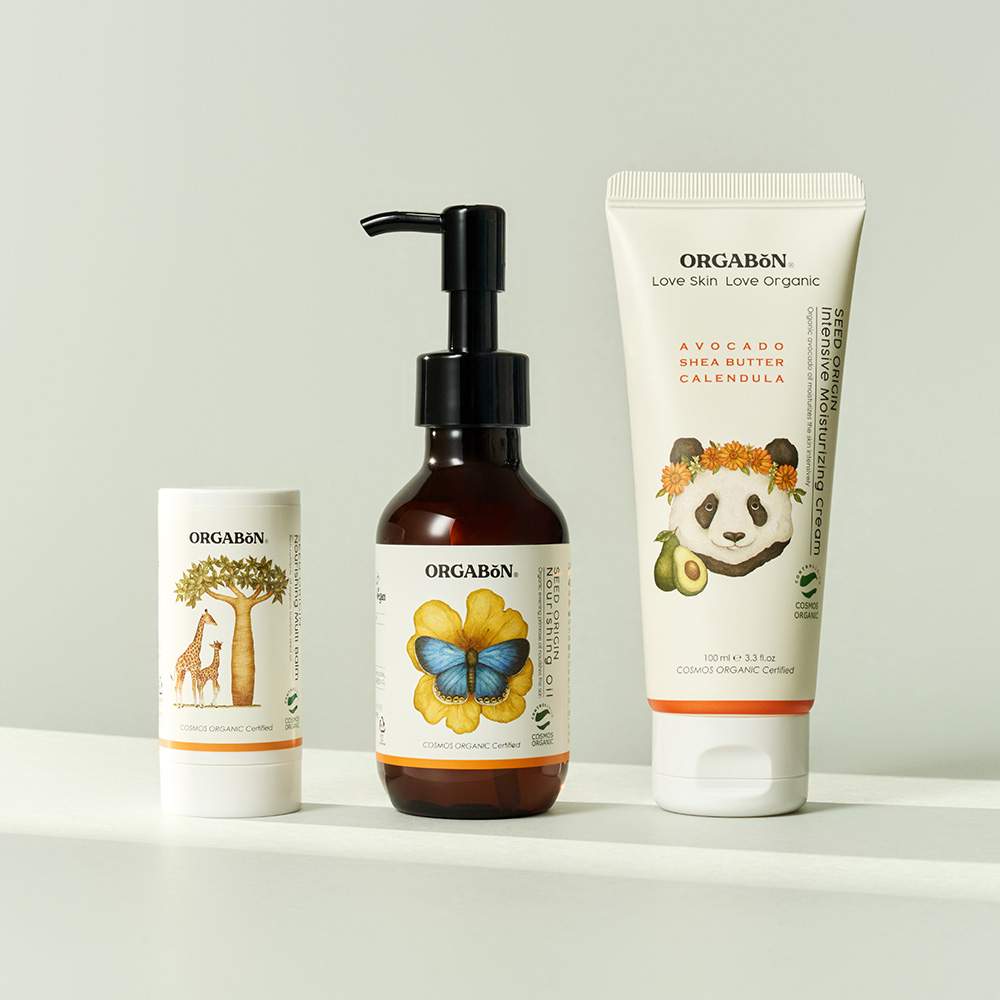 [세트할인] 오가본 고보습 아기 영양 3종세트 (보습크림100ml+영양오일+멀티밤)