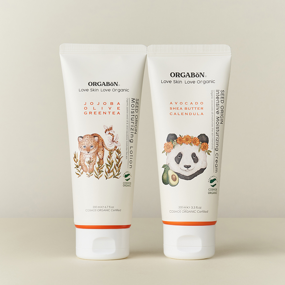 [세트할인] 오가본 대용량 수분촉촉 아기 보습세트 (수분로션200ml+보습크림200ml)