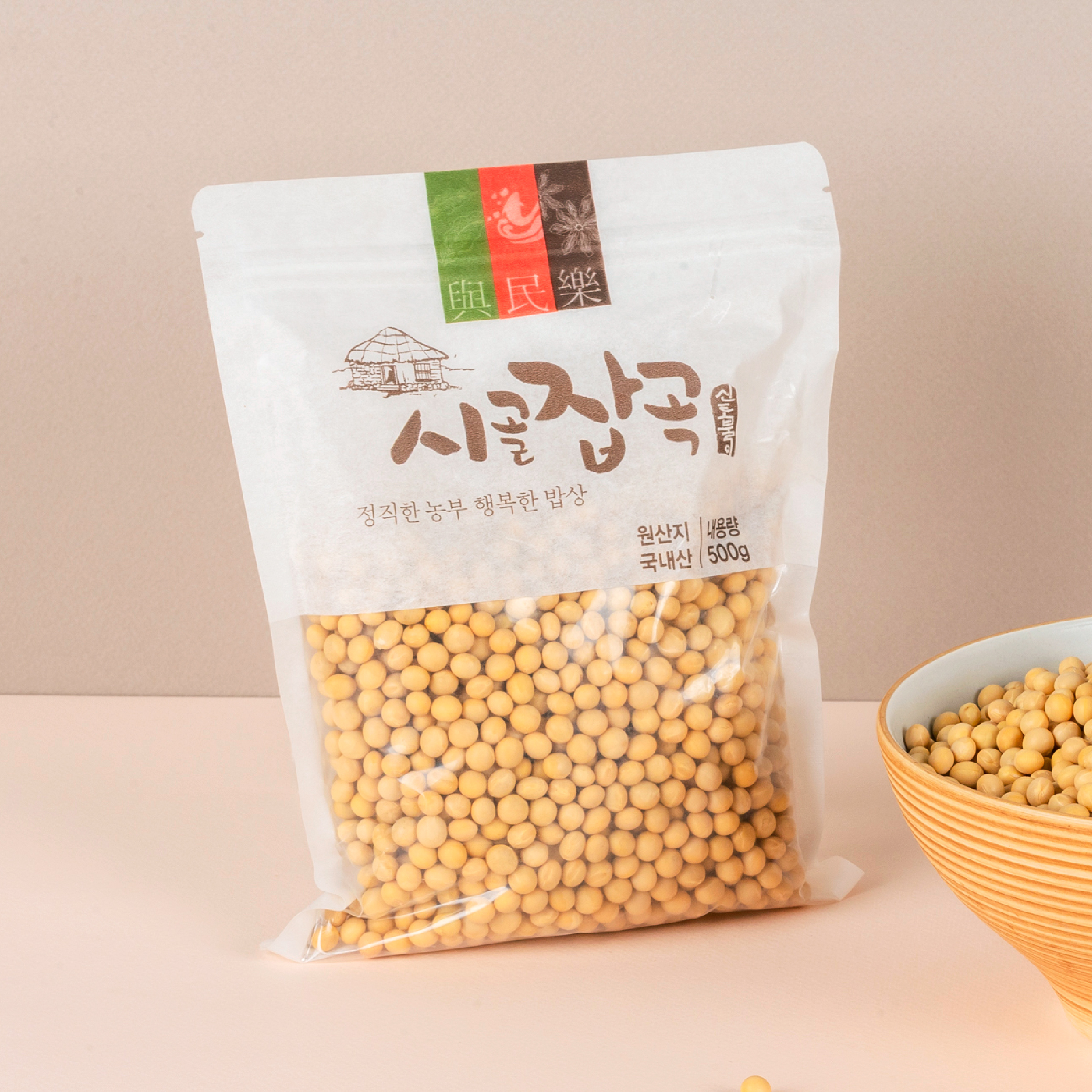 국산 백태 500g 콩사랑영농조합