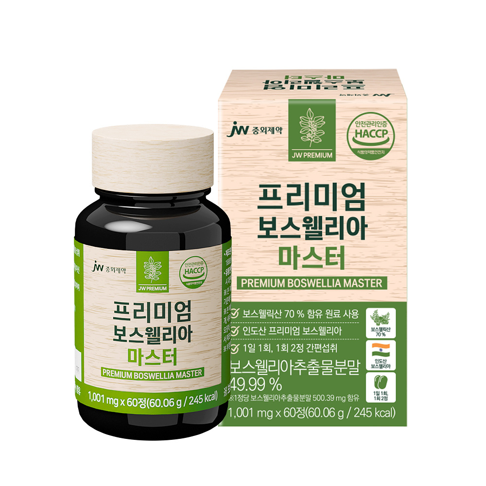 JW중외제약 프리미엄 보스웰리아 마스터 1001mg × 60정 대표이미지 섬네일