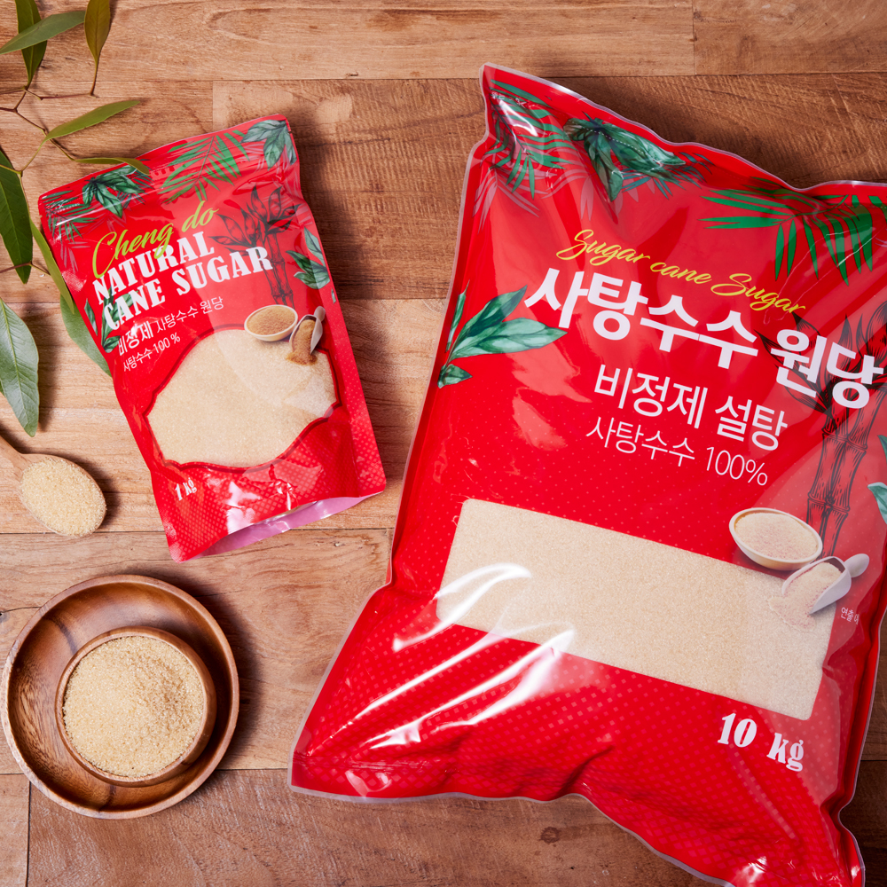 달곰 사탕수수 비정제 원당 설탕 3kg