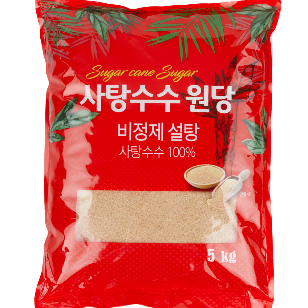 달곰 사탕수수 비정제 원당 설탕 5kg