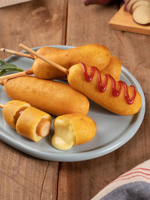 닭가슴살 소세지 모짜렐라 고구마 핫도그 (80g x 30팩) 대표이미지 섬네일