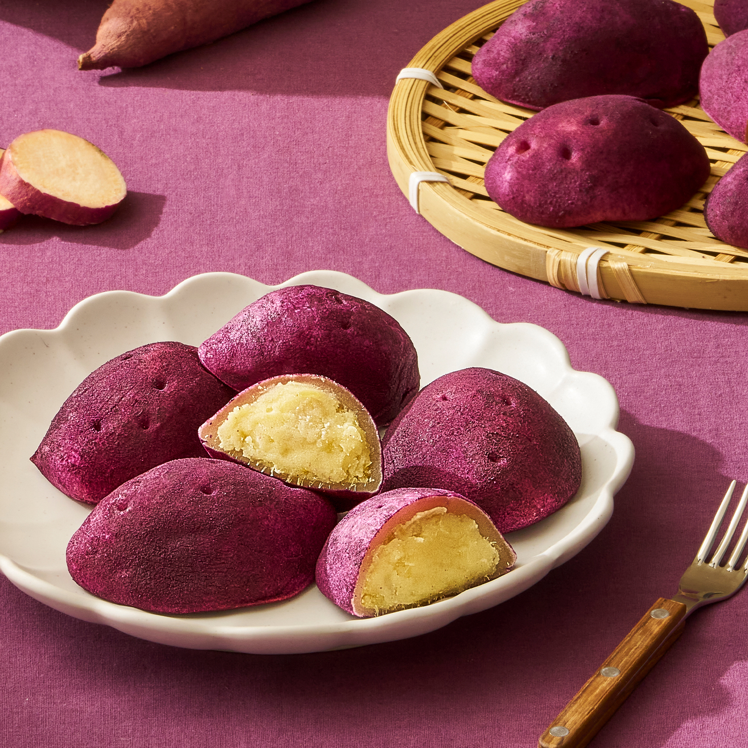 알앤알 쫀득 구황작물빵 생지 5종 2봉 구성(감자 고구마 옥수수 통밤 땅콩)