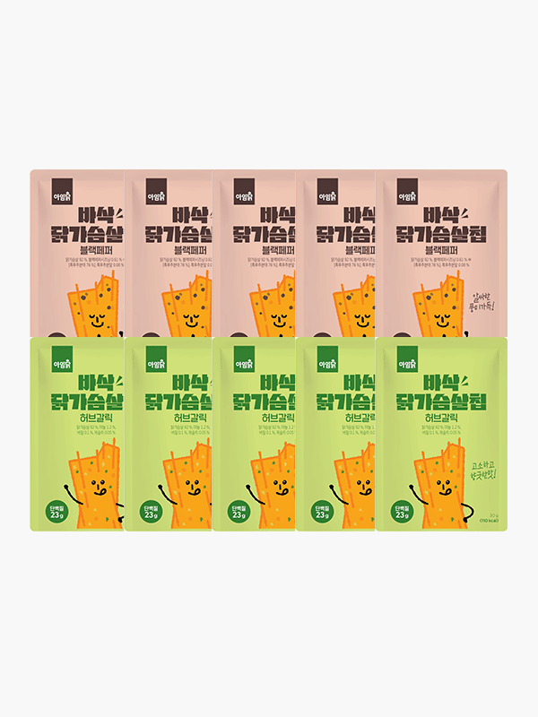 바삭 닭가슴살칩 2종 (30g×10팩)