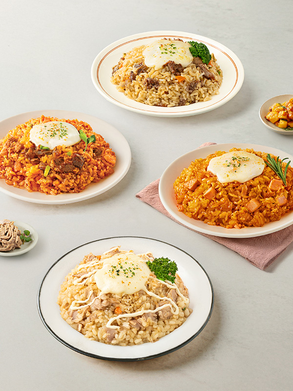 [리뉴얼/저당]맛있는 현미치즈볶음밥 4종 (195g×4팩)