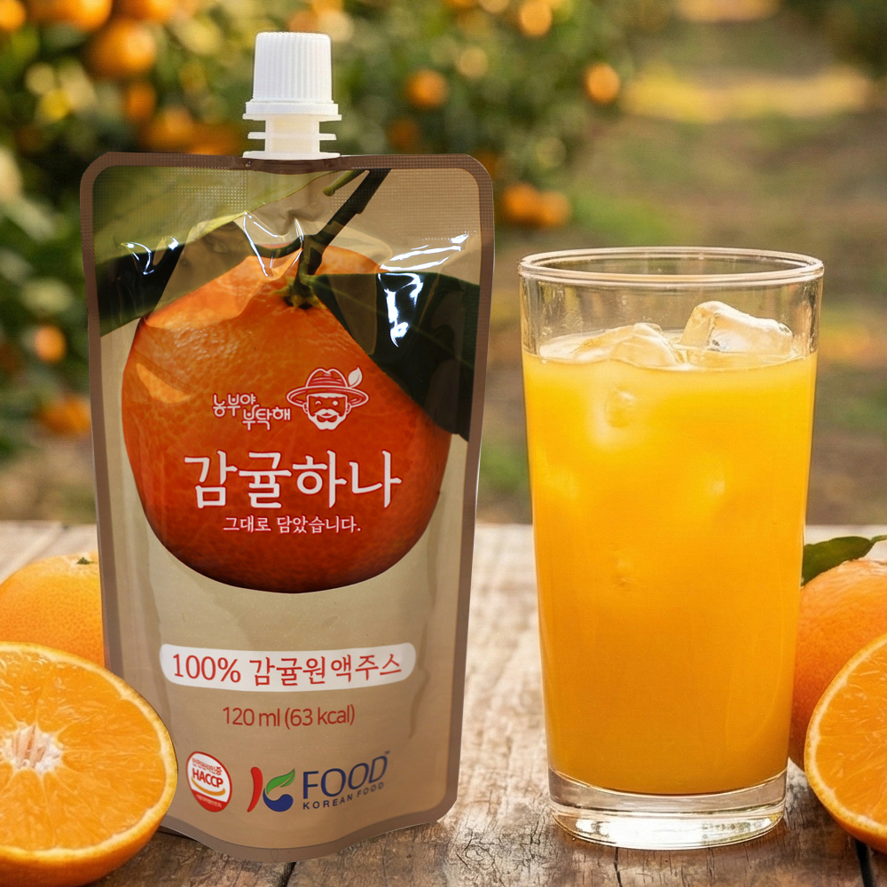 순수 리얼 감귤주스 감귤하나 120ml x 10팩