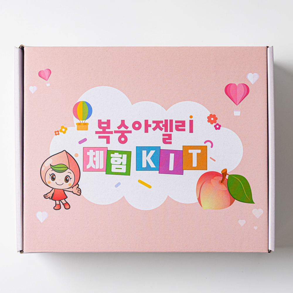 동물 캐릭터로 만드는 수제 복숭아 젤리 체험키트 1세트