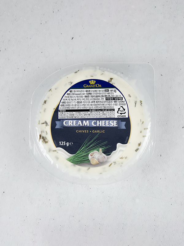그랑도르 차이브&갈릭 크림치즈125g