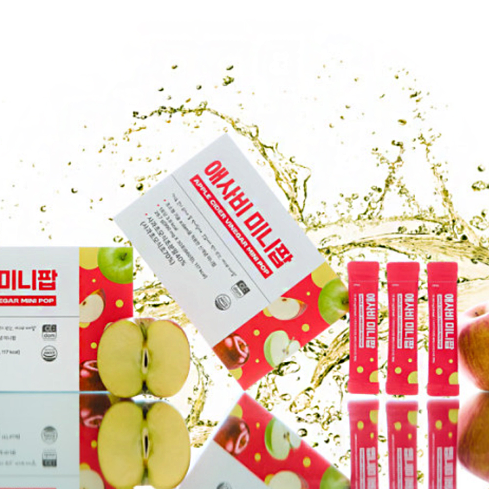 하루 한포 식후 애사비 미니팝 애플사이다비니거 사과 초모 990mg x 30포