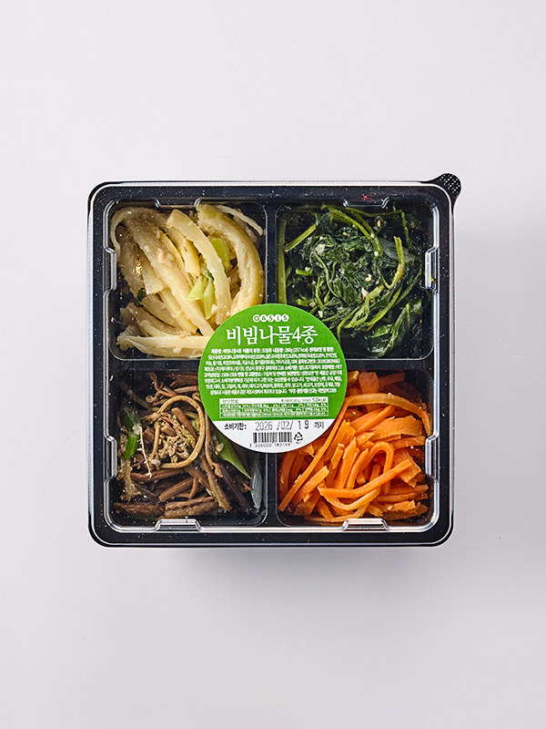 [신상품] 오아시스 비빔나물 4종(100% 국내산 나물, 참기름, 깨소금)-280g