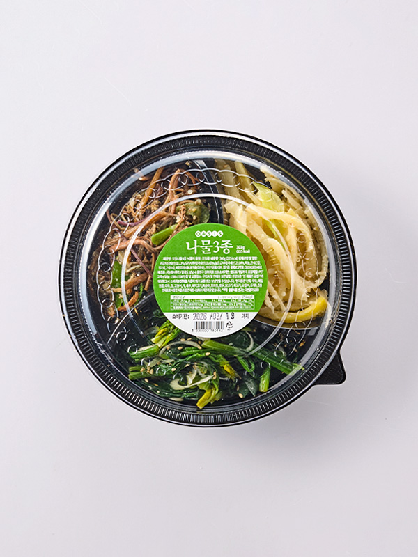 [신상품] 오아시스 모둠나물 3종(100% 국내산 나물, 참기름, 깨소금)-300g