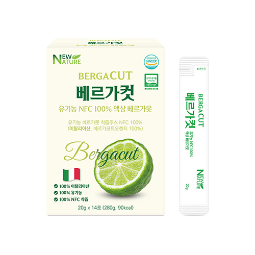 [뉴네이처] 베르가컷 유기농 NFC 100% 베르가못 액상스틱 (20g X 14포) 대표이미지 섬네일