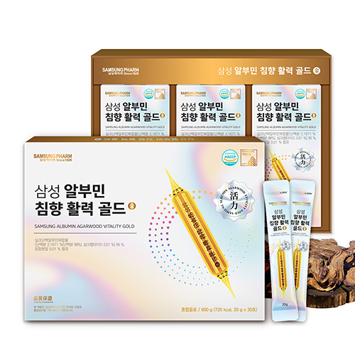 [삼성제약] 알부민 침향 활력 골드 20g x 30포 대표이미지 섬네일