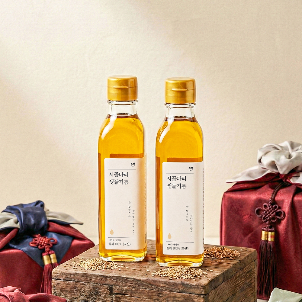 국산 냉압착 생들기름 프리미엄 180ml
