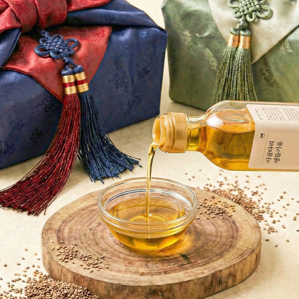 국산 냉압착 생들기름 프리미엄 180ml