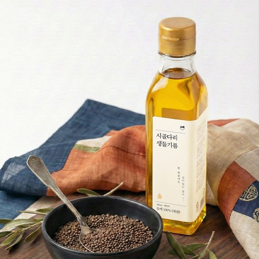 국산 냉압착 생들기름 프리미엄 180ml