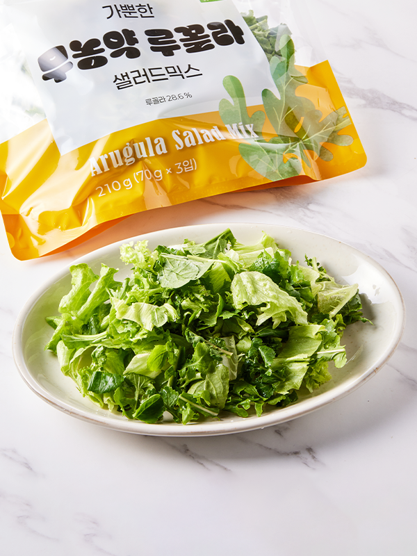 가뿐한 무농약 루꼴라  샐러드믹스 210g(70g x 3입)