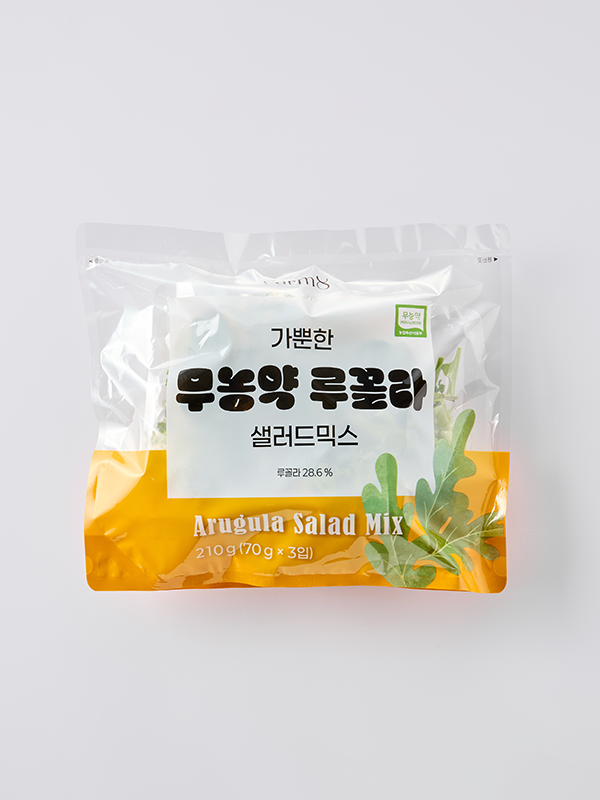 가뿐한 무농약 루꼴라  샐러드믹스 210g(70g x 3입)