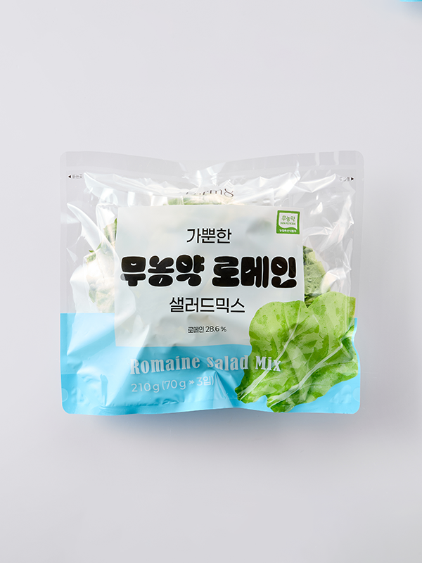 가뿐한 무농약 로메인 샐러드믹스 210g(70g x 3입)