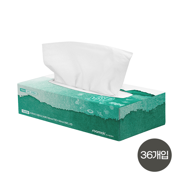 [수목제지] 트루마리 미용티슈 240매 36개입