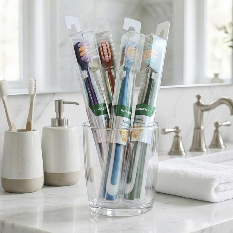 메디 덴탈 더 부드러운 미세모 칫솔 12pcs