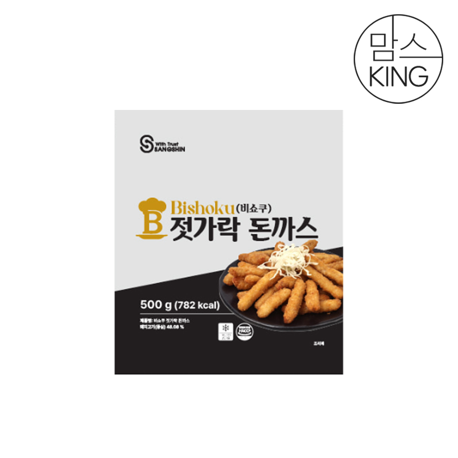 [맘스킹] 상신 돈까스 비유탕 프리미엄 비쇼쿠 젓가락돈까스 500g