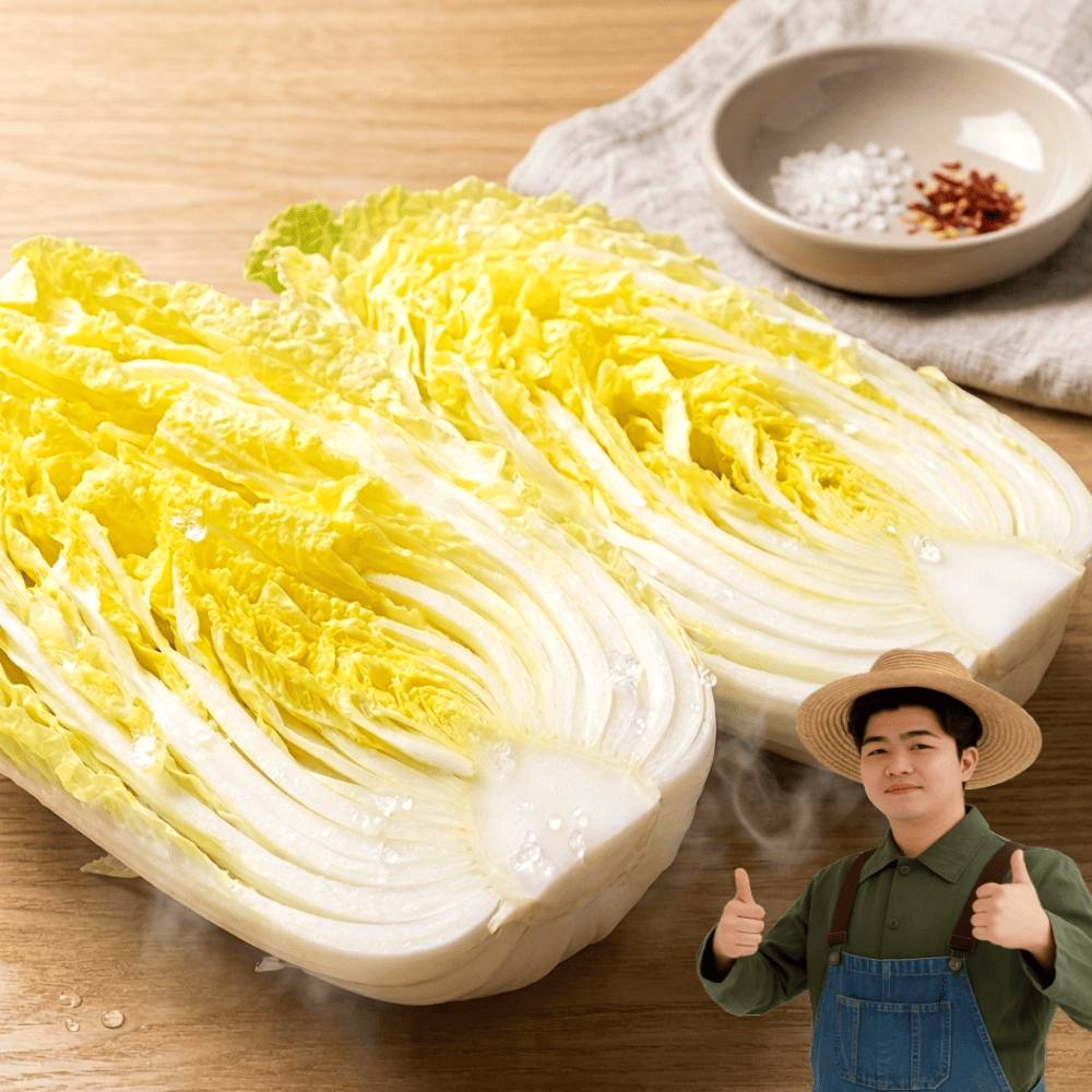 천산지유 전라도 국산 알배기 쌈배추,1kg~2kg 대표이미지 섬네일