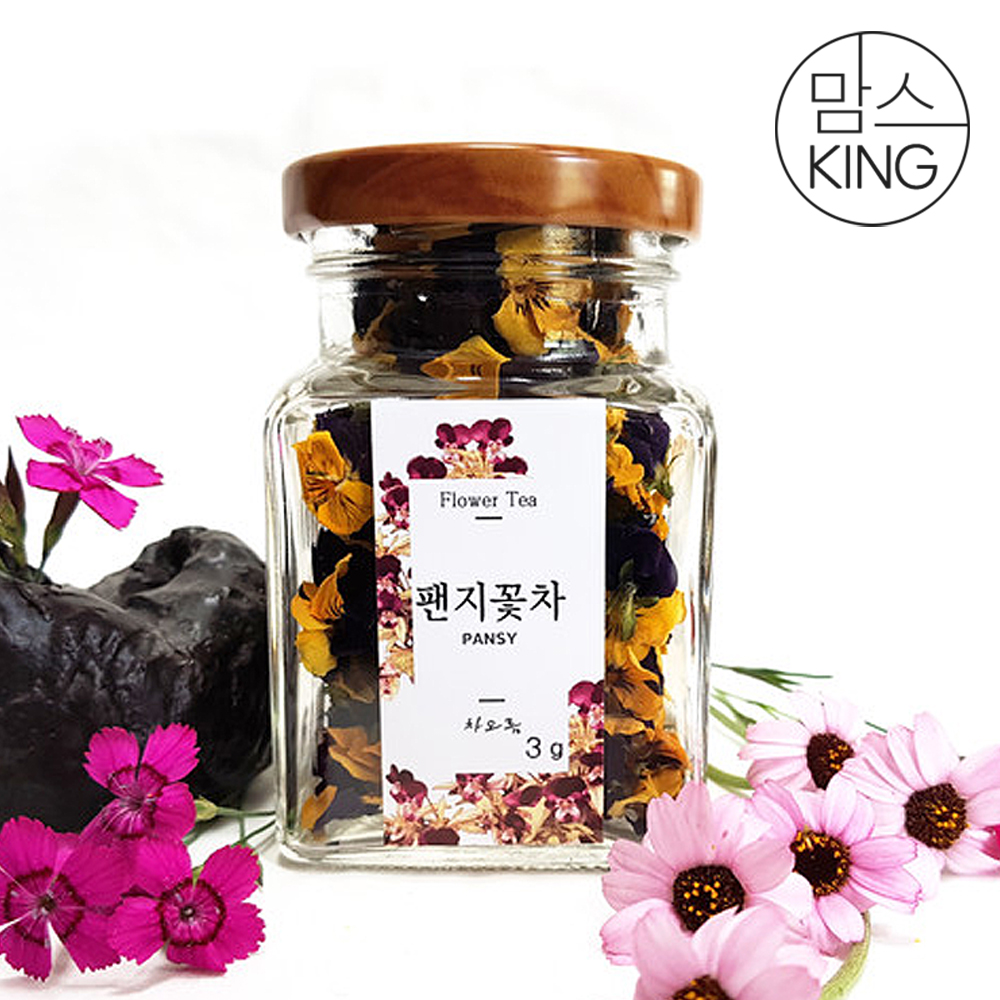 [창원몰][차오름꽃차]수제로 만든 팬지꽃차 3g