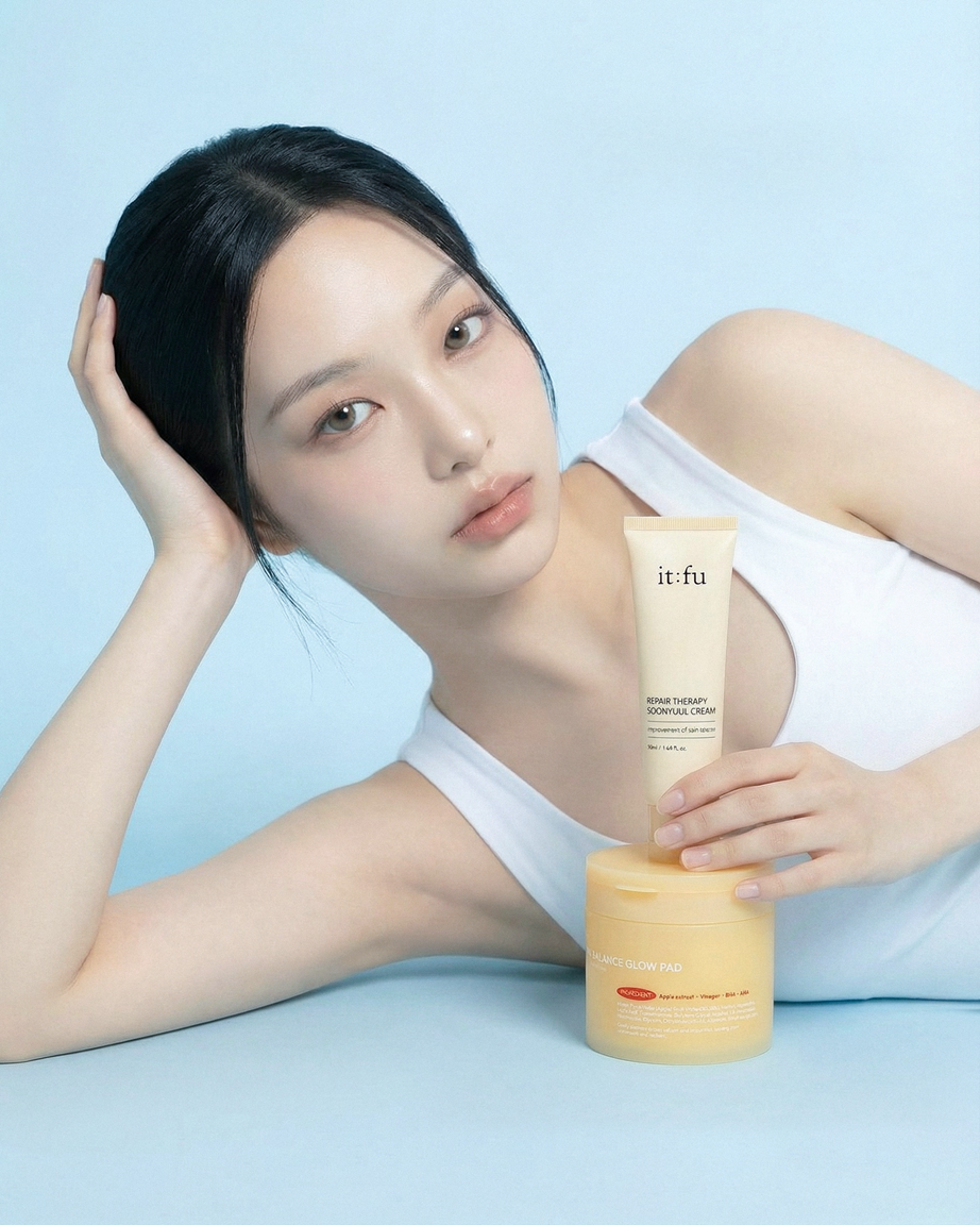 [신제품/물광피부/토너팩] 잇퓨 세범 밸런스 글로우 패드(60만 픽 잇퓨 순율크림과 함께 사용)