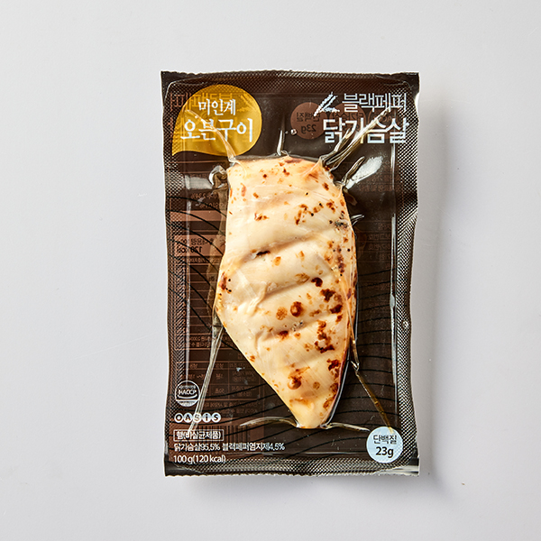 [묶음] 미인계 오븐 닭가슴살 블랙페퍼(100g X 15개)