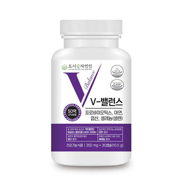 질유산균 V-밸런스 350mg x 30캡슐 택1 여성유산균
