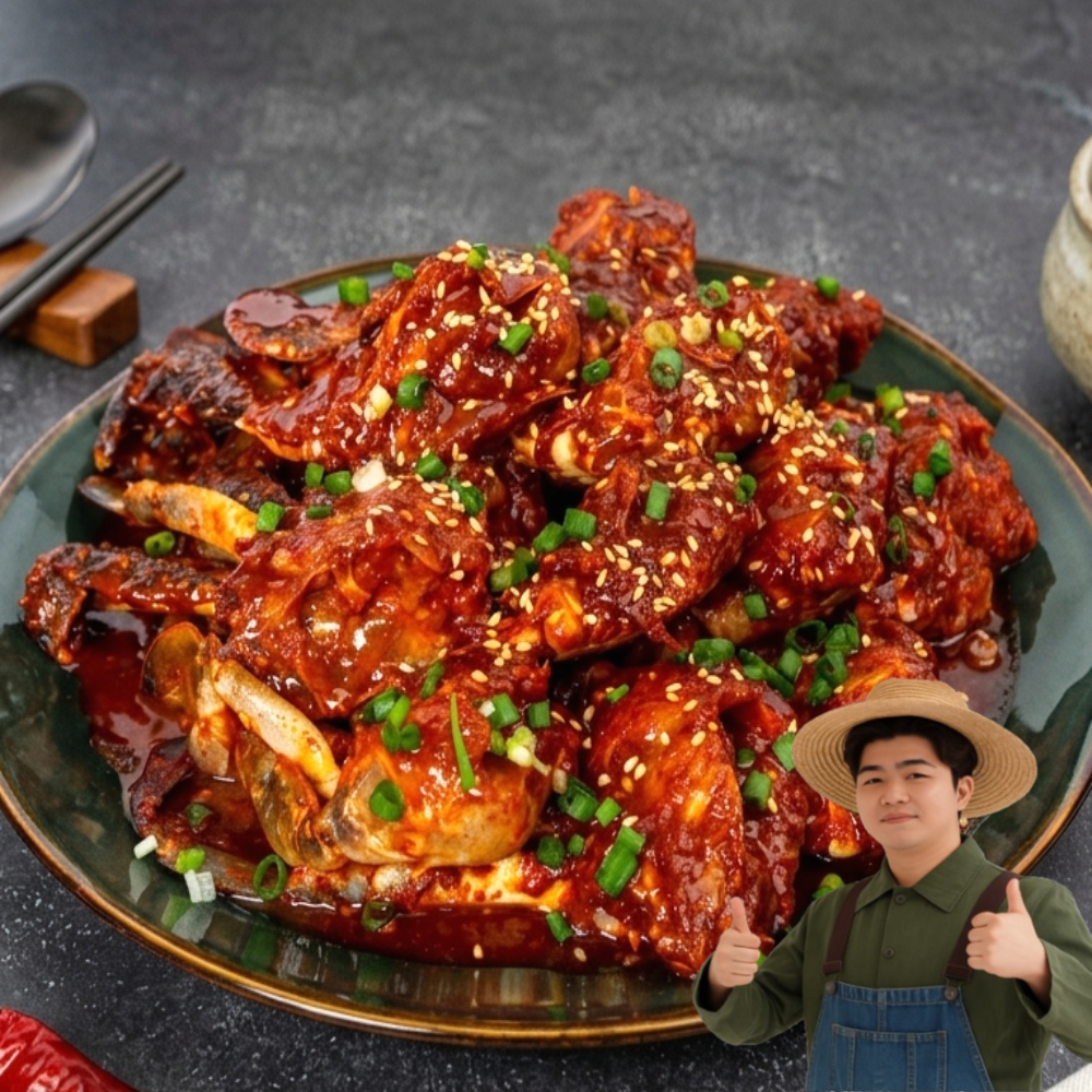 천유작 수제양념 국내산 연평도 숫꽃게 양념게장, 500g~1kg