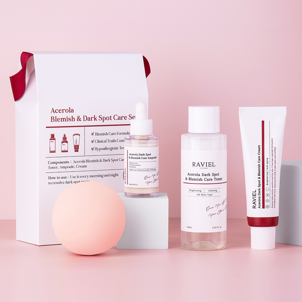 [신제품/기획상품] 라비엘 아세로라 기미케어 세트 (토너+앰플+크림+쇼핑백)