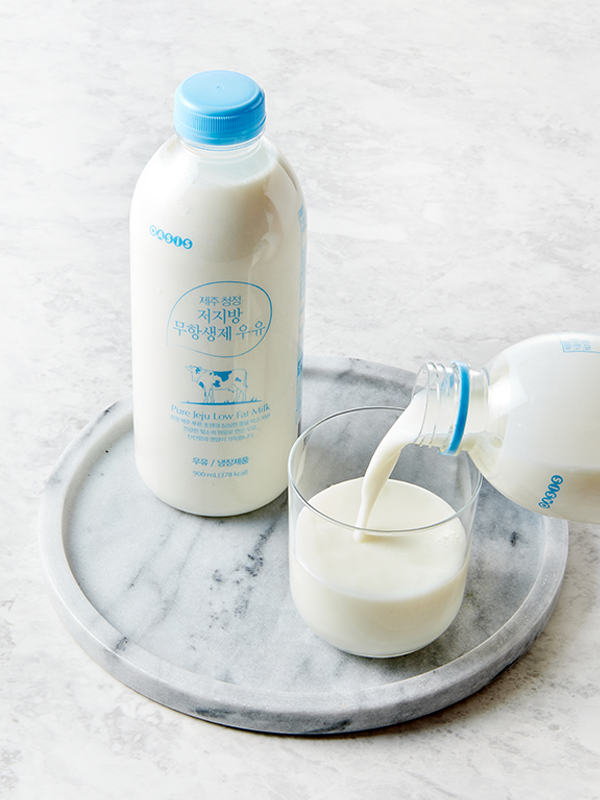제주청정 무항생제 저지방 우유