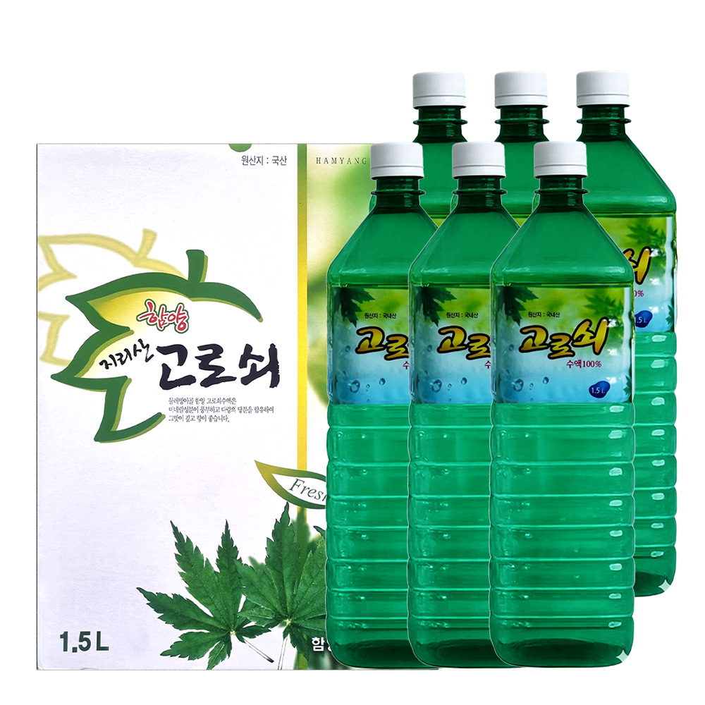 지리산 함양 고로쇠 수액 100% 1.5L 무첨가 산지직송 부모님 선물 국내산 대표이미지 섬네일