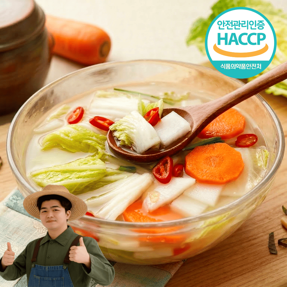 천유작 시원한 나박김치 물김치 1kg~5kg 대표이미지 섬네일