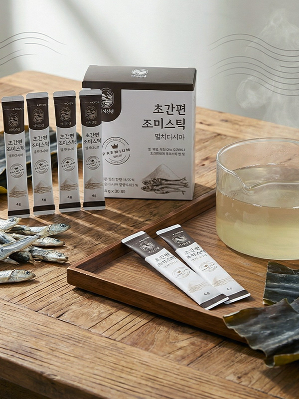[국내산재료]멸치다시마 간편조미스틱 (4g x 30포)