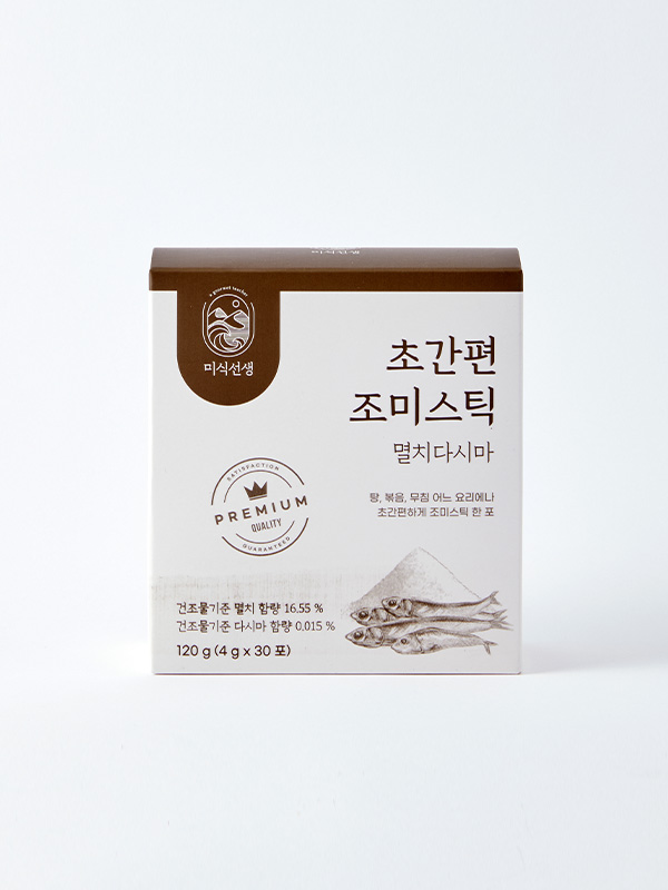 [국내산재료]멸치다시마 간편조미스틱 (4g x 30포)