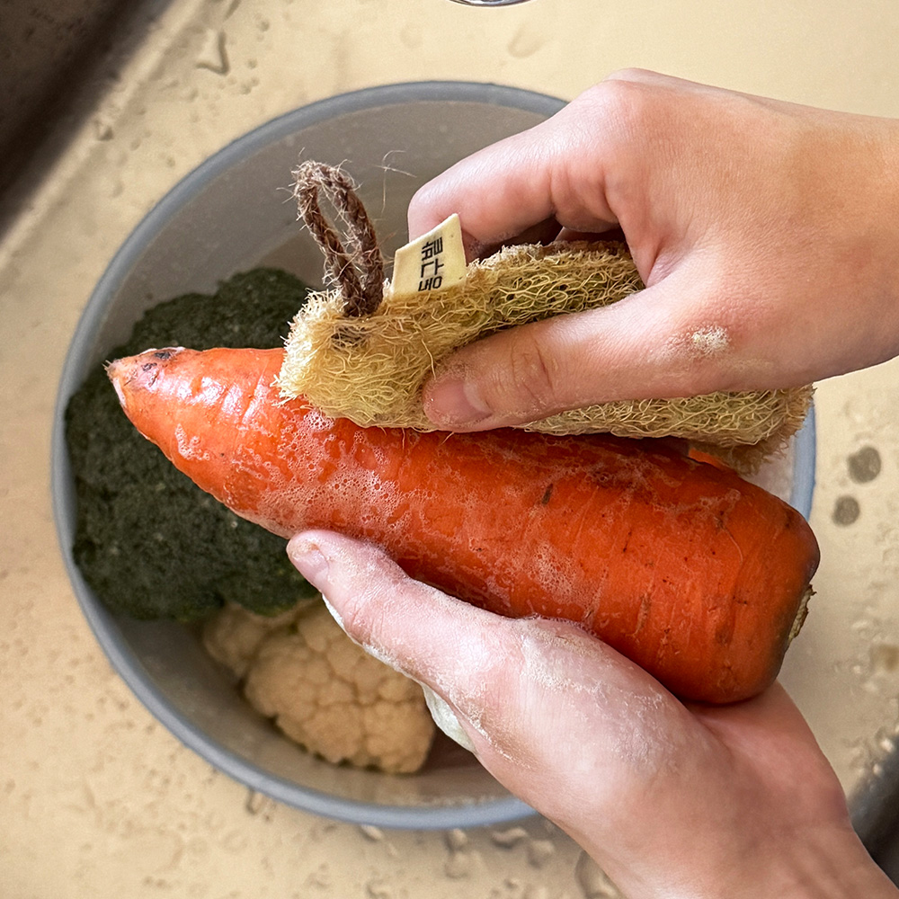 동구밭 x 폴라앳홈 베지 워싱바 트레이 세트