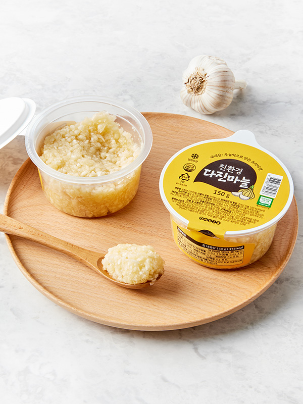 [입점특가] 친환경 국산 무첨가 다진마늘 (150g) 대표이미지 섬네일