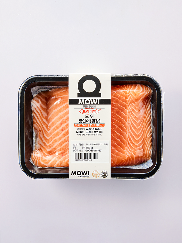 노르웨이산 프리미엄 생연어(횟감용)500g.1팩