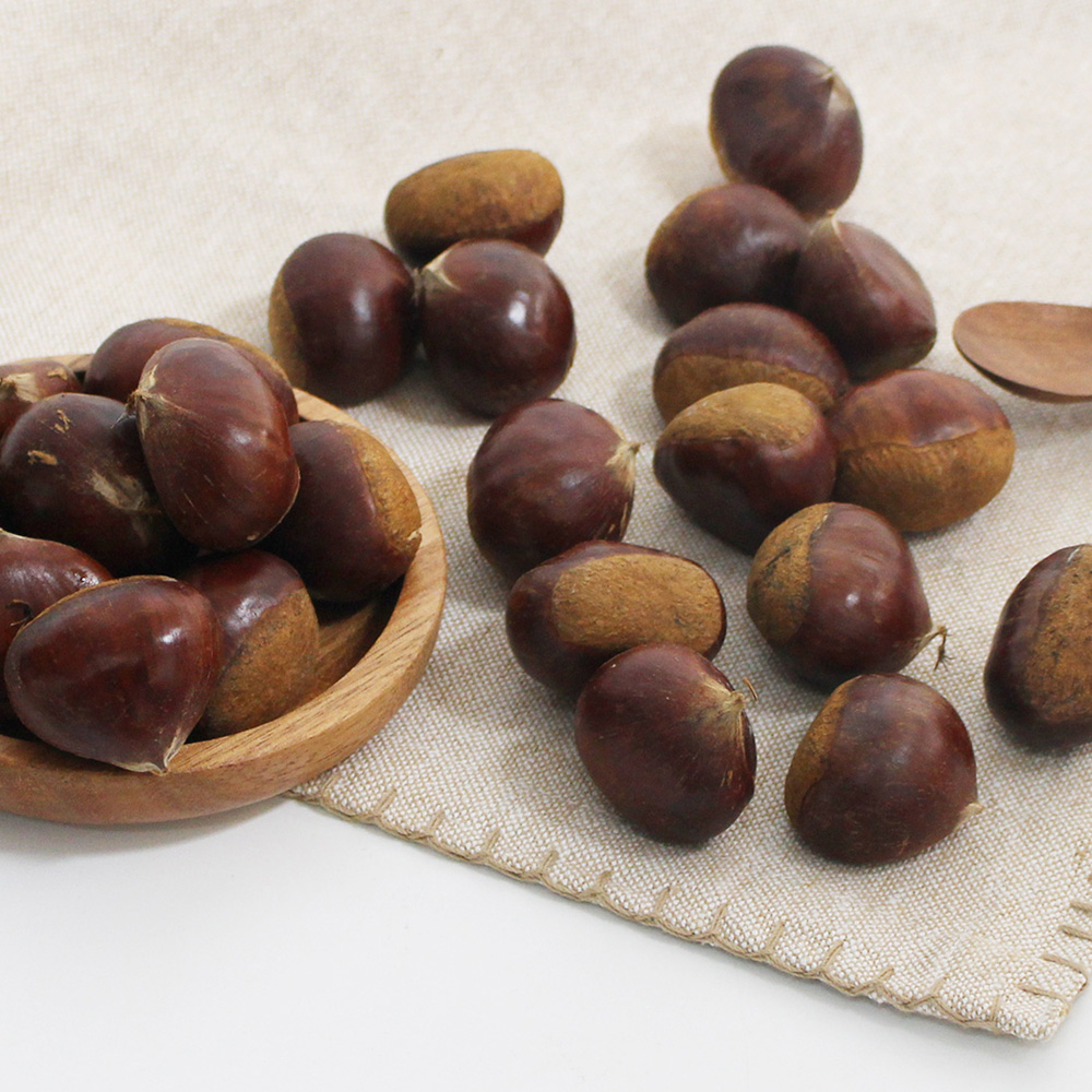 부여농부의 유기농 탈피밤 300g 유기농밤 산밤 약밤 부여알밤 부여밤