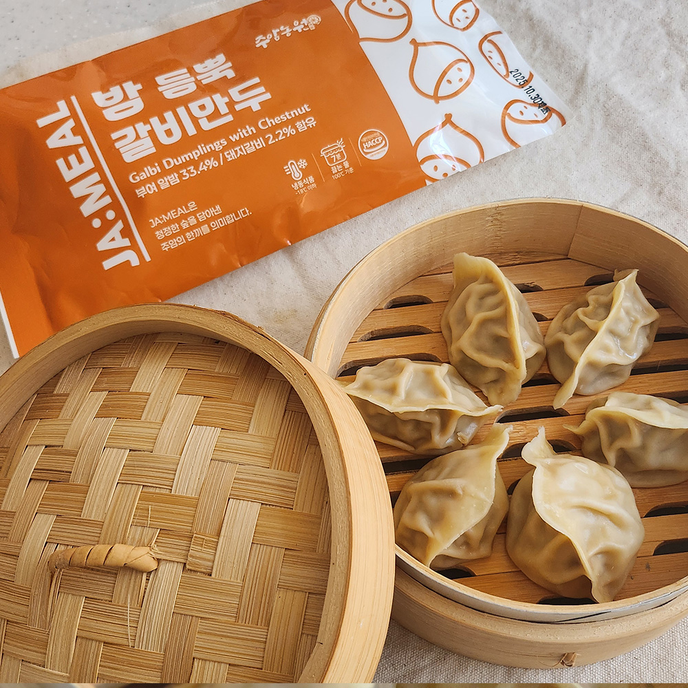 부여농부의 밤 듬뿍 갈비만두 250g 유기농밤 원물사용 대표이미지 섬네일
