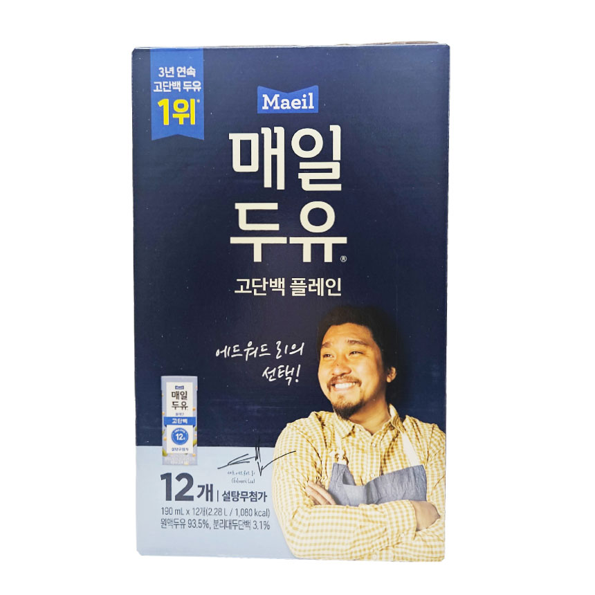 매일유업 고단백 두유 190ml 12팩/24팩/36팩/48팩