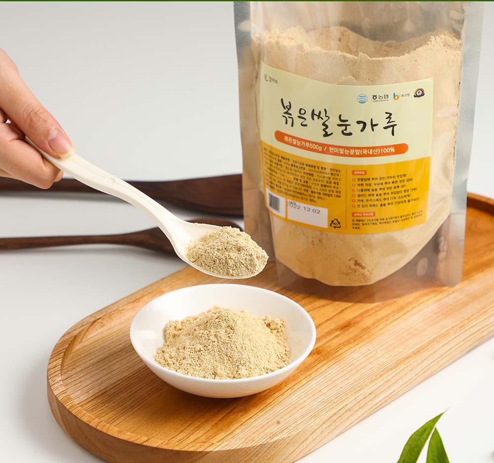 참미소 볶은 쌀눈 가루 500g 국산 현미 분말 해썹
