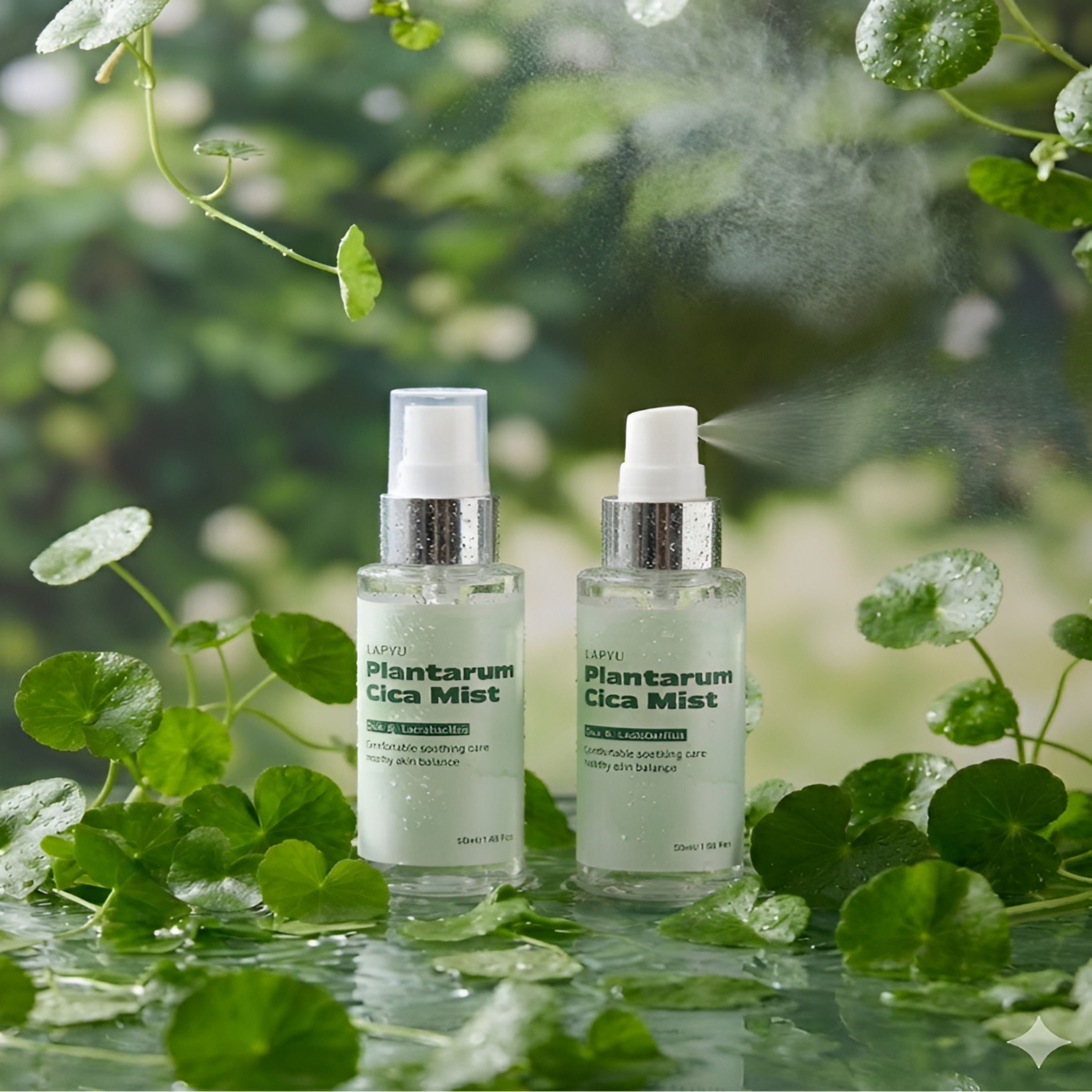 라퓨 얼굴 수분 미니 병풀 미스트, 50ml, 2개